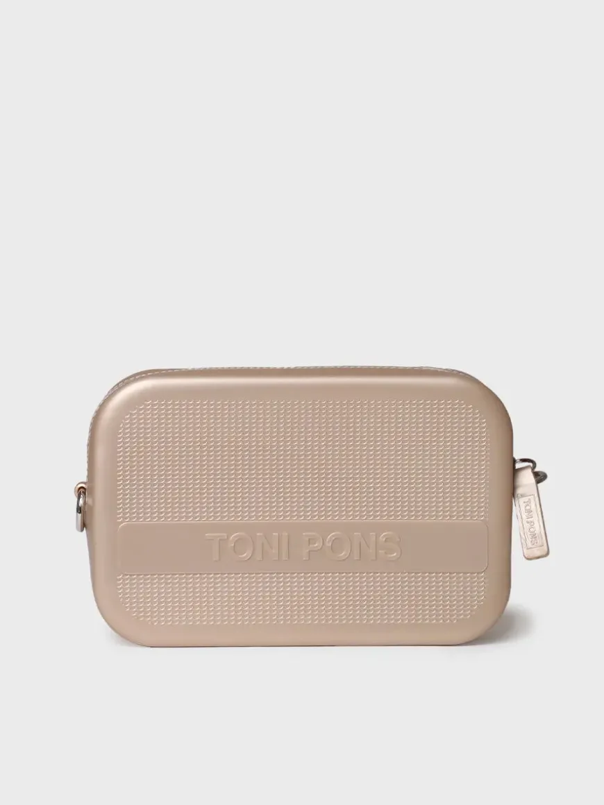 GINGER - Black rubber shoulder bag