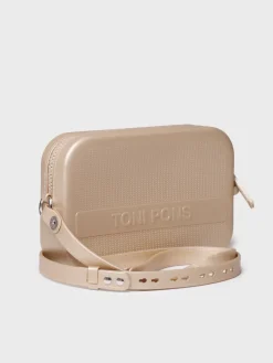 GINGER - Black rubber shoulder bag