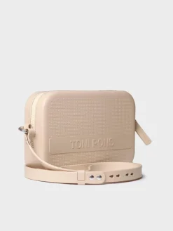 GINGER - Black rubber shoulder bag