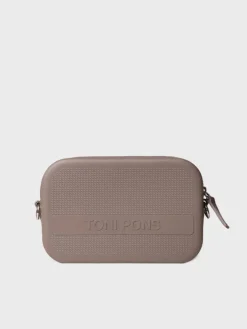 GINGER - Black rubber shoulder bag