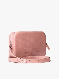 GINGER - Black rubber shoulder bag