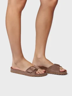 GLIDE-QT - Women's BIO sandal with buckle and cork sole