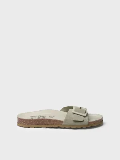 GLIDE-QT - Women's BIO sandal with buckle and cork sole