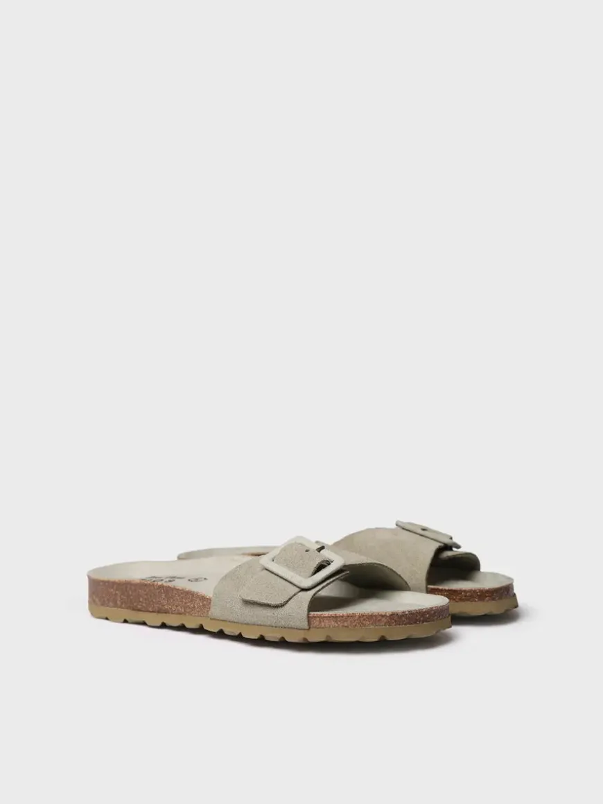 GLIDE-QT - Women's BIO sandal with buckle and cork sole