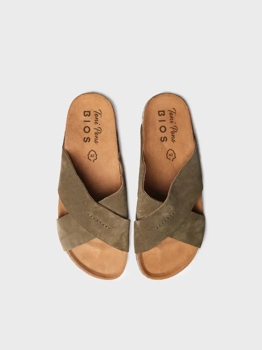GOL-QT - Men's BIO sandal with crossed straps