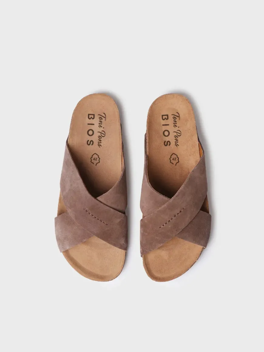 GOL-QT - Men's BIO sandal with crossed straps