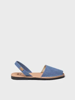 GRAU-TX - Men's denim espadrille with leather sole