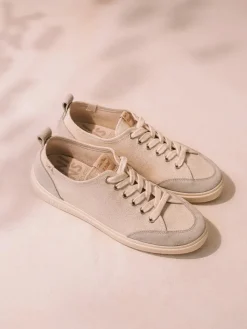 IBAR - Women's cotton trainer shoe with laces
