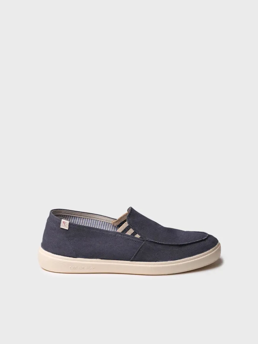ILARI - Men's closed shoe in cotton with side elastics
