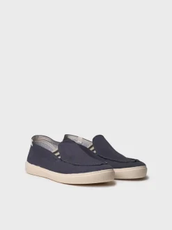 ILARI - Men's closed shoe in cotton with side elastics