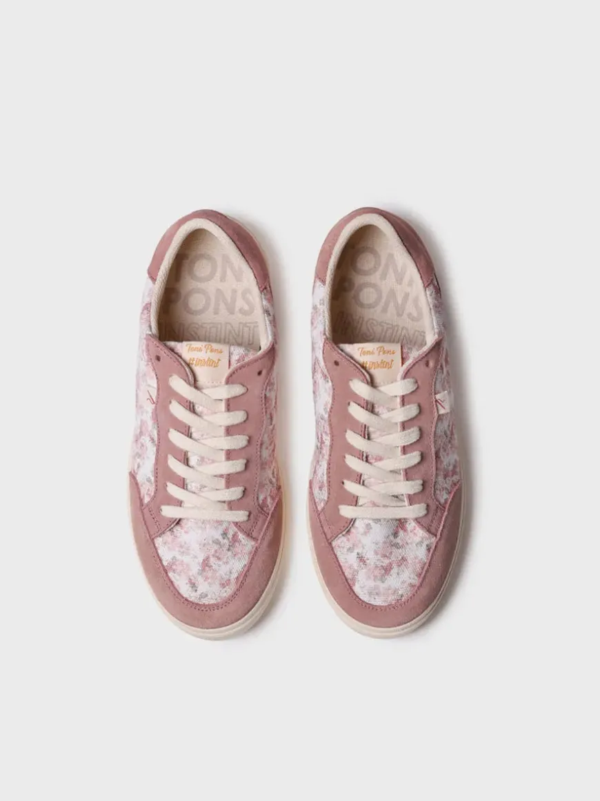ILDA - Women's athletic shoe with floral print