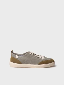 IRON - Men's cotton athletic shoe with laces
