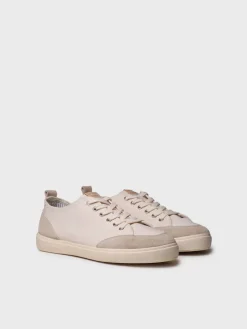 IRON - Men's cotton athletic shoe with laces