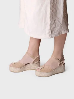 ISAURA - Women's espadrilles with frayed finish
