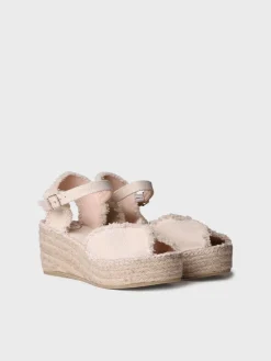 ISAURA - Women's espadrilles with frayed finish