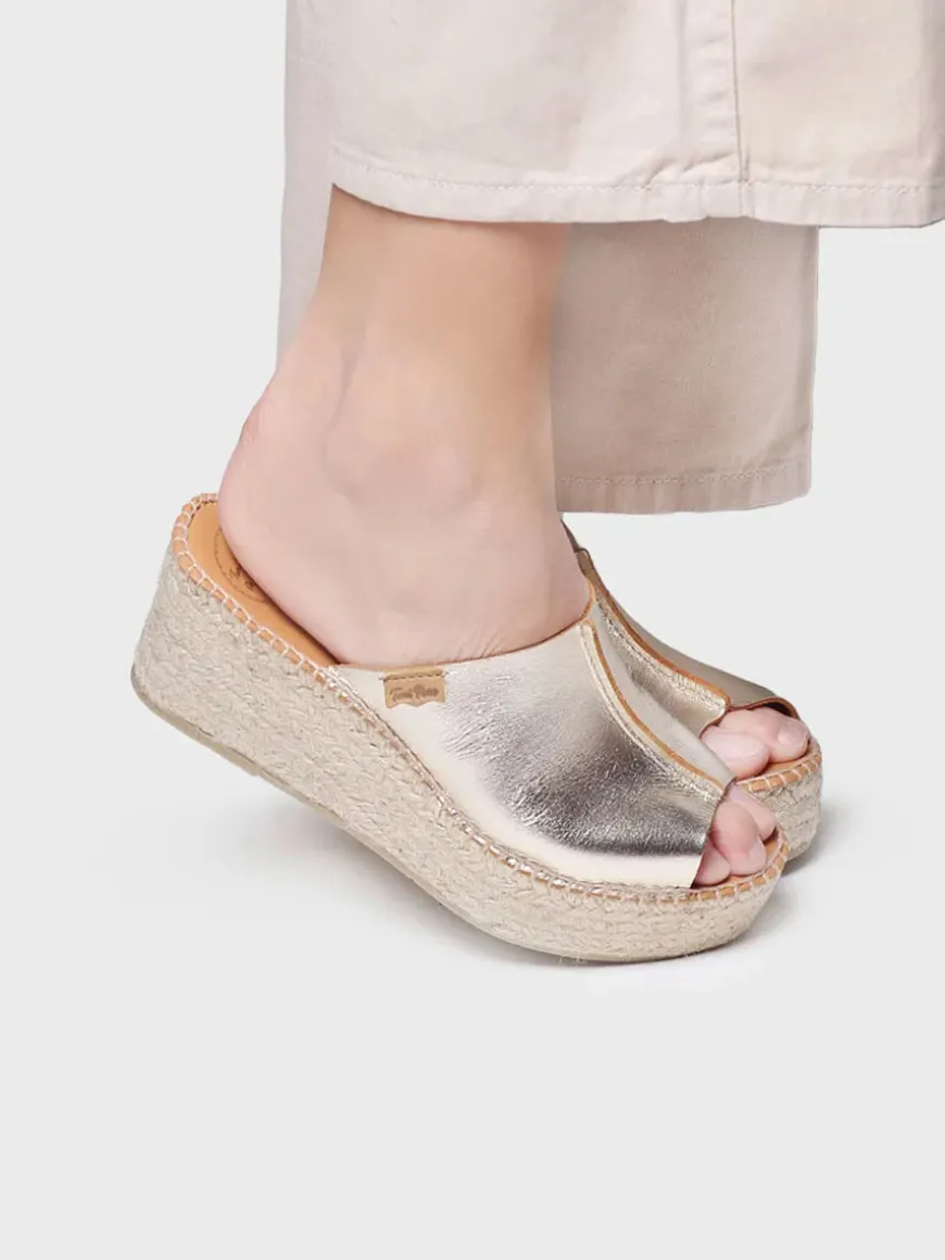 IVONNE - Slingback leather espadrilles