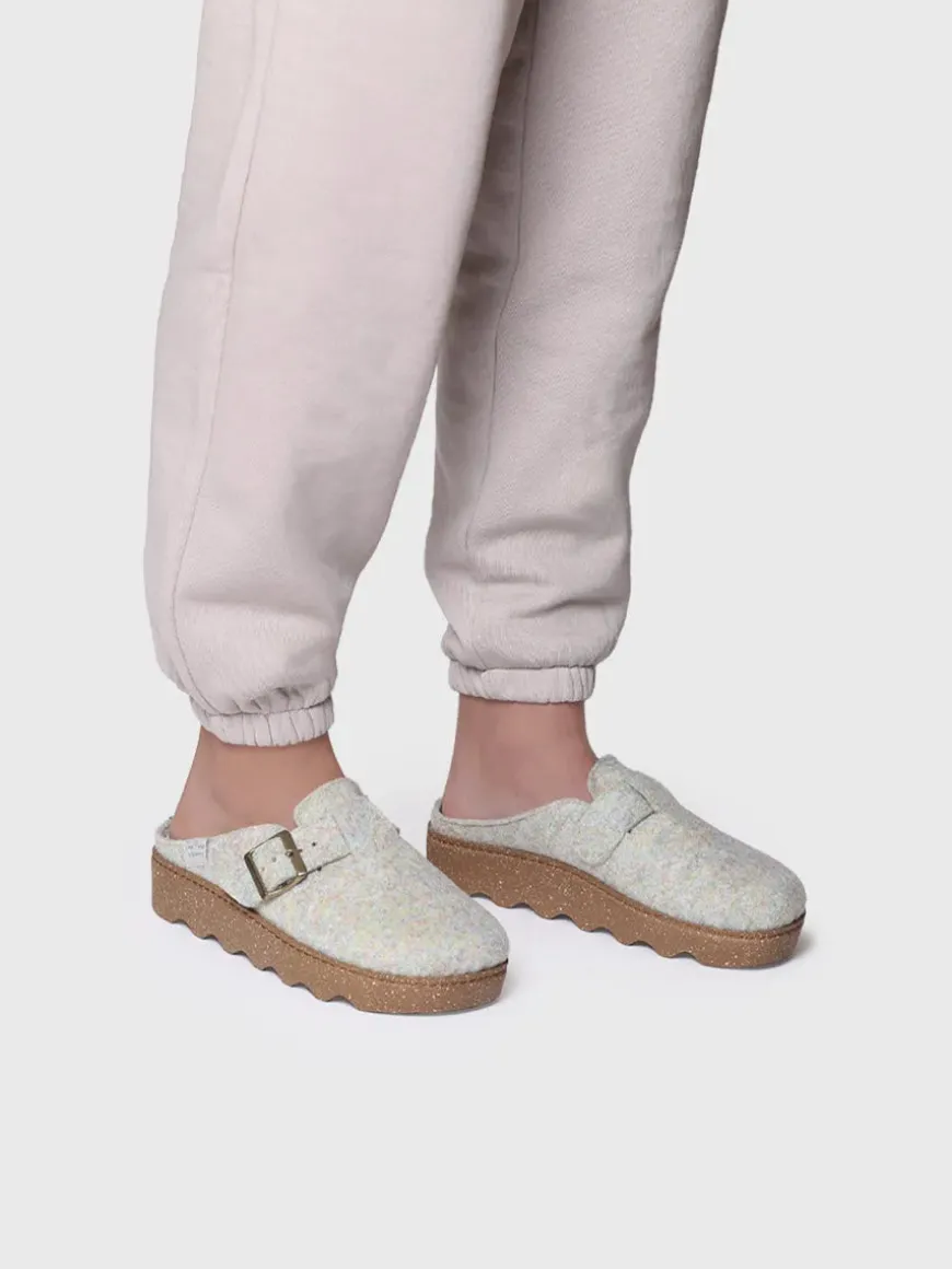 JAELLE-FR - Women's slipper with buckle
