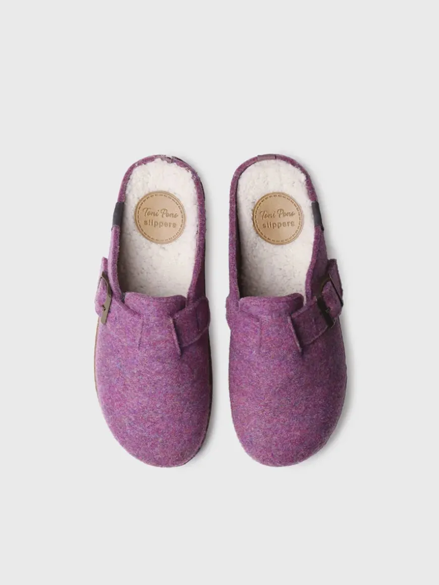 JAELLE-FR - Women's slipper with buckle
