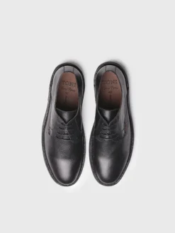 JEFF-PO - Men's lace-up leather shoe