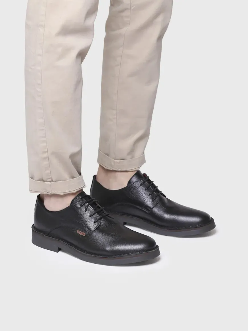 JEFF-PO - Men's lace-up leather shoe