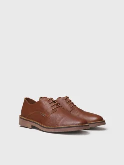JEFF-PO - Men's lace-up leather shoe