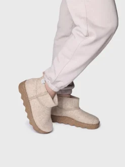 JIANA-FR - Women's high-top slipper in recycled felt