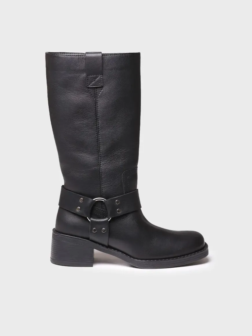 KATE - Women's leather biker boot