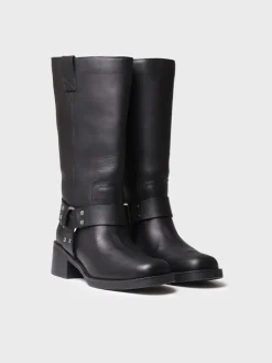 KATE - Women's leather biker boot