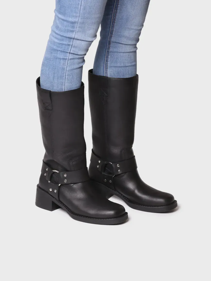 KATE - Women's leather biker boot