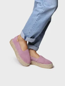 KEIRA - Closed espadrille for women in suede with jute sole