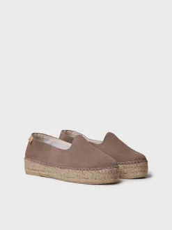 KEIRA - Closed espadrille for women in suede with jute sole