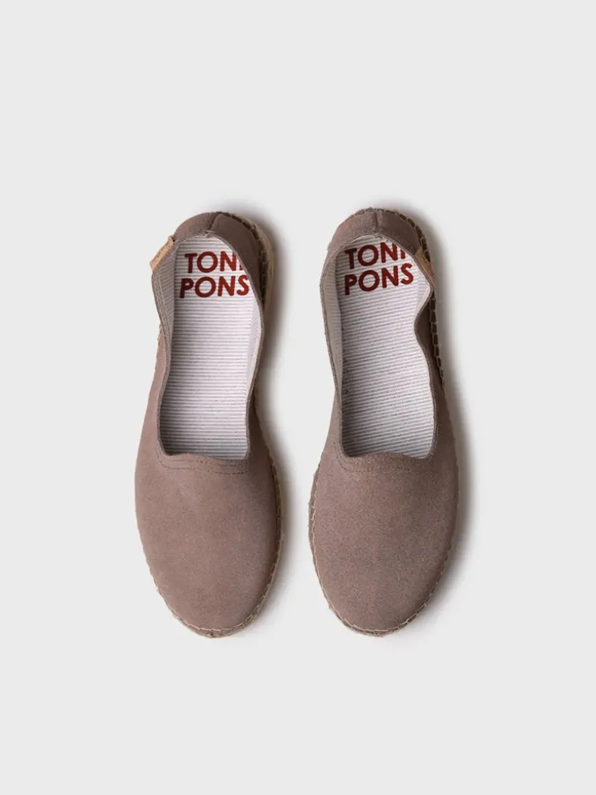 KEIRA - Closed espadrille for women in suede with jute sole