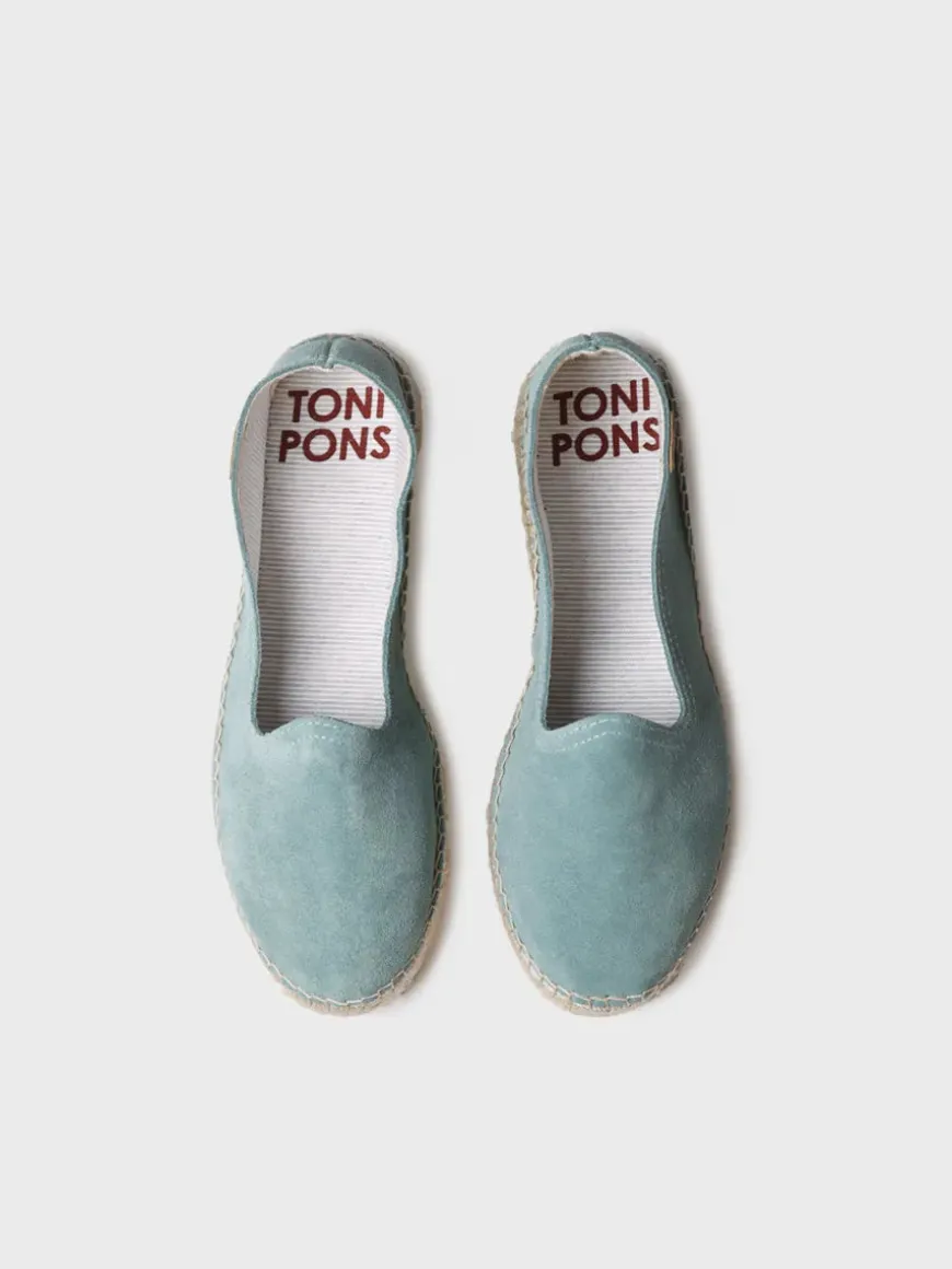 KEIRA - Closed espadrille for women in suede with jute sole