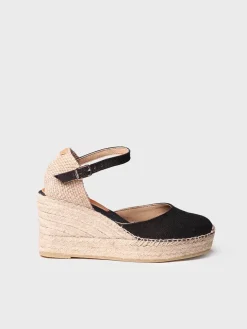 LAIA-NT - Women's linen wedge espadrilles