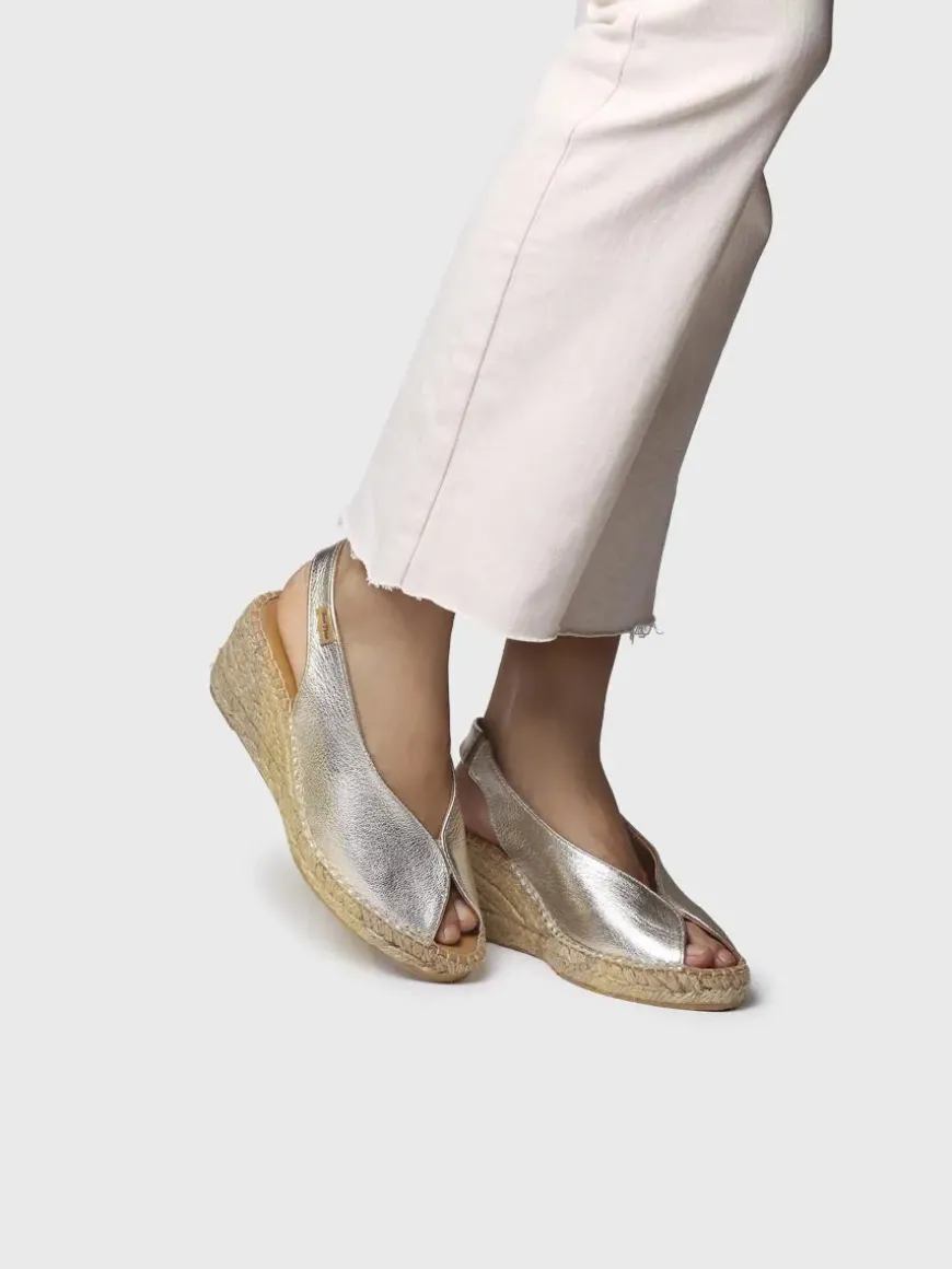 LAILA-P - Wedge espadrilles peep toe style