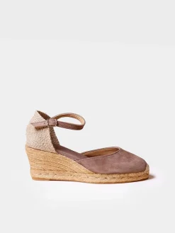 LLORET-5 - Women's closed leather espadrilles