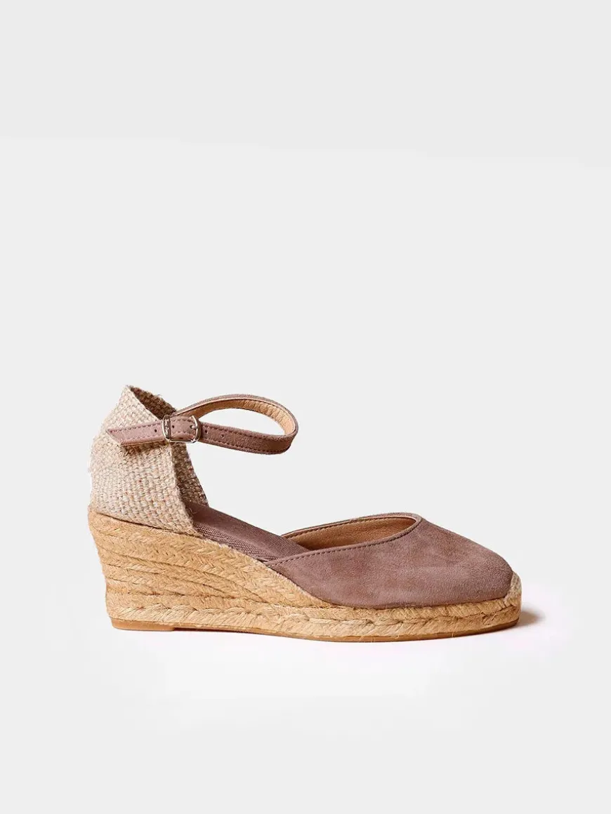 LLORET-5 - Women's closed leather espadrilles