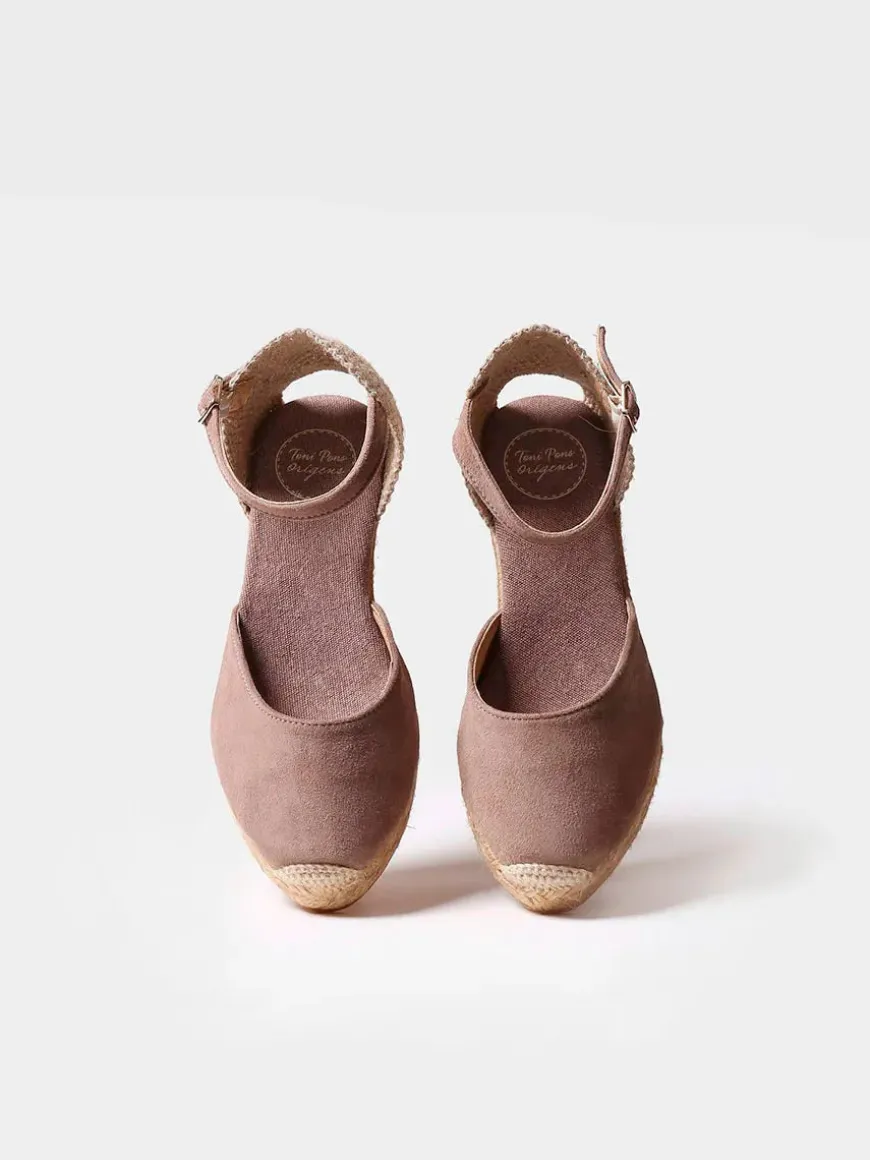 LLORET-5 - Women's closed leather espadrilles