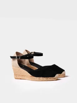 LLORET-5 - Women's closed leather espadrilles