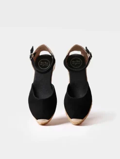 LLORET-5 - Women's closed leather espadrilles