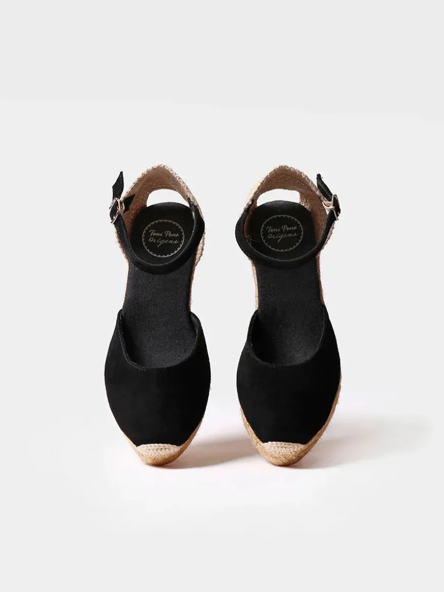 LLORET-5 - Women's closed leather espadrilles