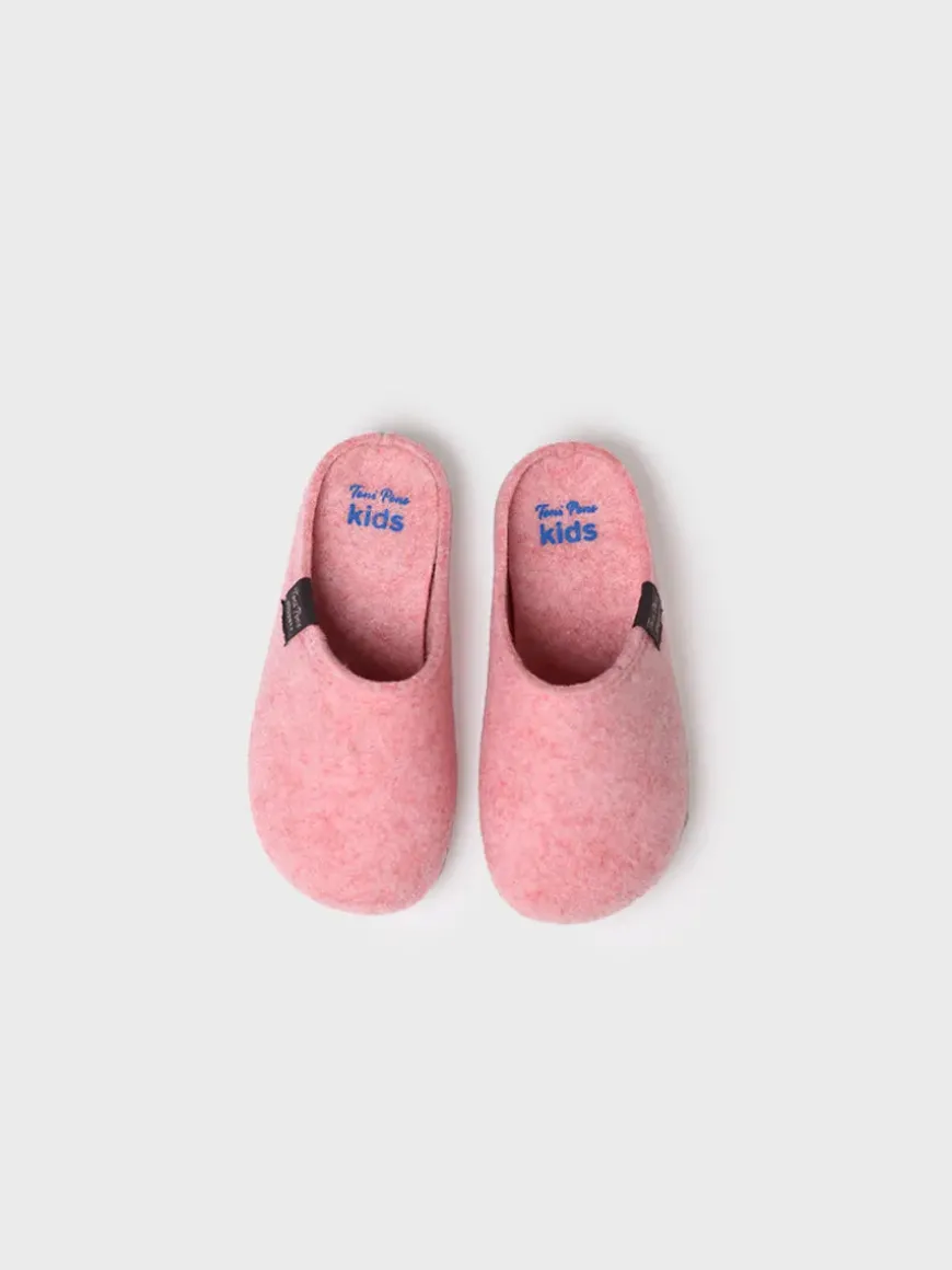 LOGAN-FR - Recycled felt slippers for children