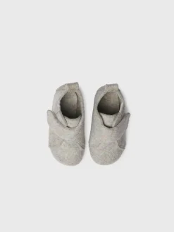 LUMI-FR - Slippers for children and babies in recycled navy blue felt