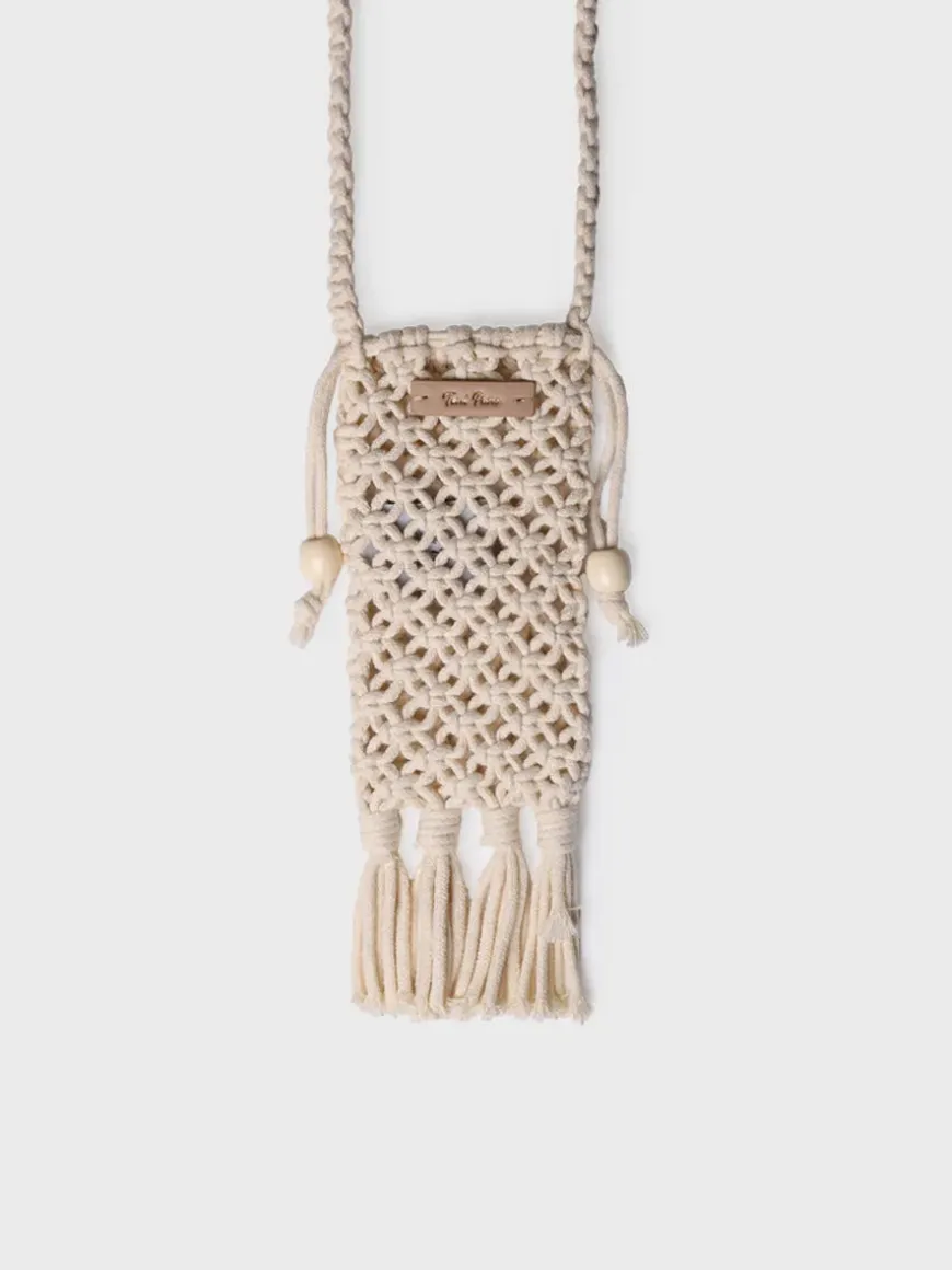MAGALI - Crochet mobile bag with fringes and side closures