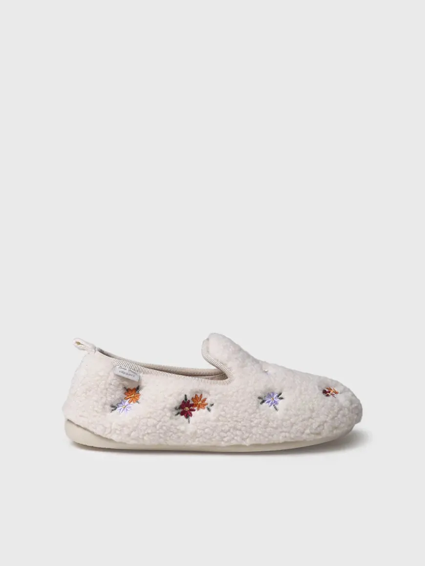 MAILY-BB - Women's slipper with embroidered motifs