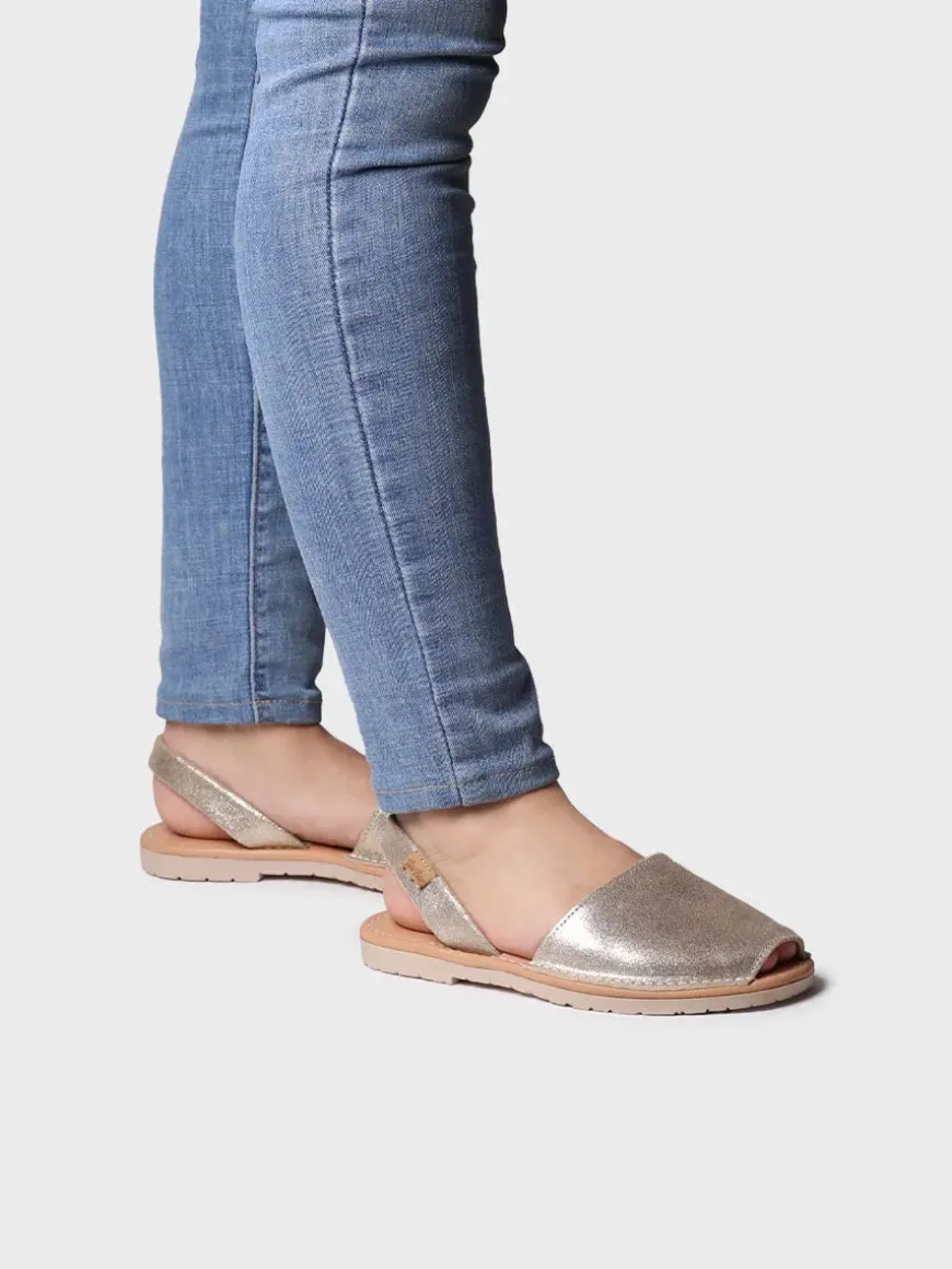 MAO-QT - Women's classic menorquine sandals in split leather