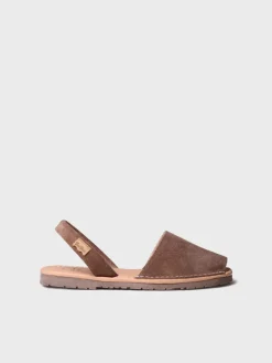 MAO-QT - Women's classic menorquine sandals in split leather