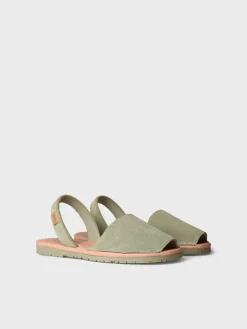 MAO-QT - Women's classic menorquine sandals in split leather