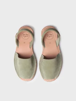 MAO-QT - Women's classic menorquine sandals in split leather