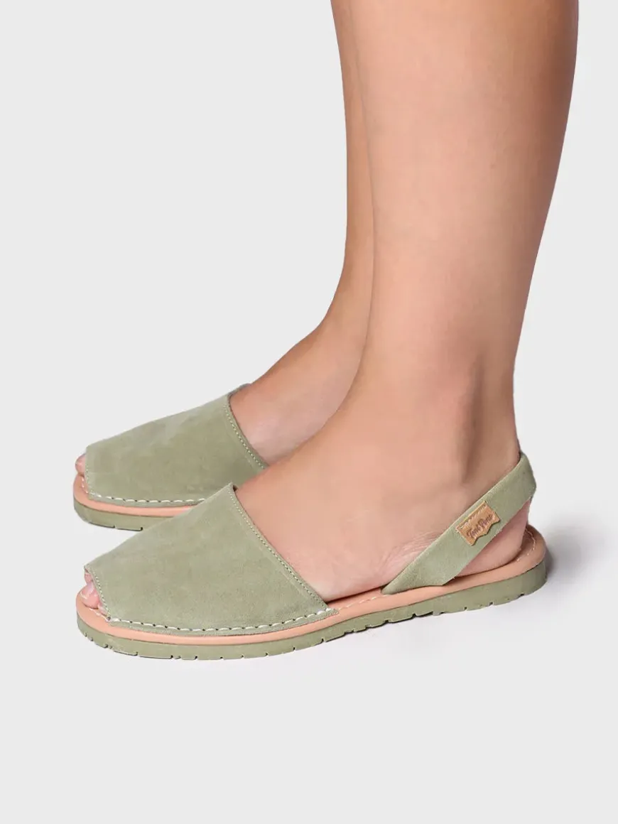 MAO-QT - Women's classic menorquine sandals in split leather